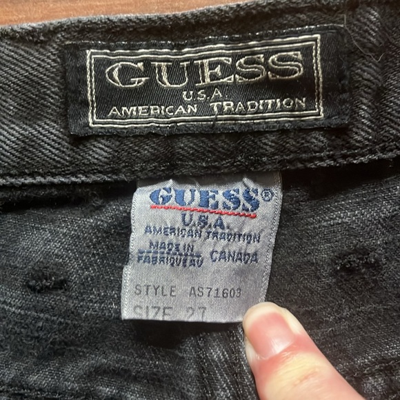 Guess Jeans Size 27 Black - Picture 3 of 4